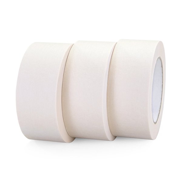 Idl Packaging 2in x 60 yd General Purpose Masking Tape, Natural Rubber Strong Adhesive, Easy to Tear, 3PK 3x-44576